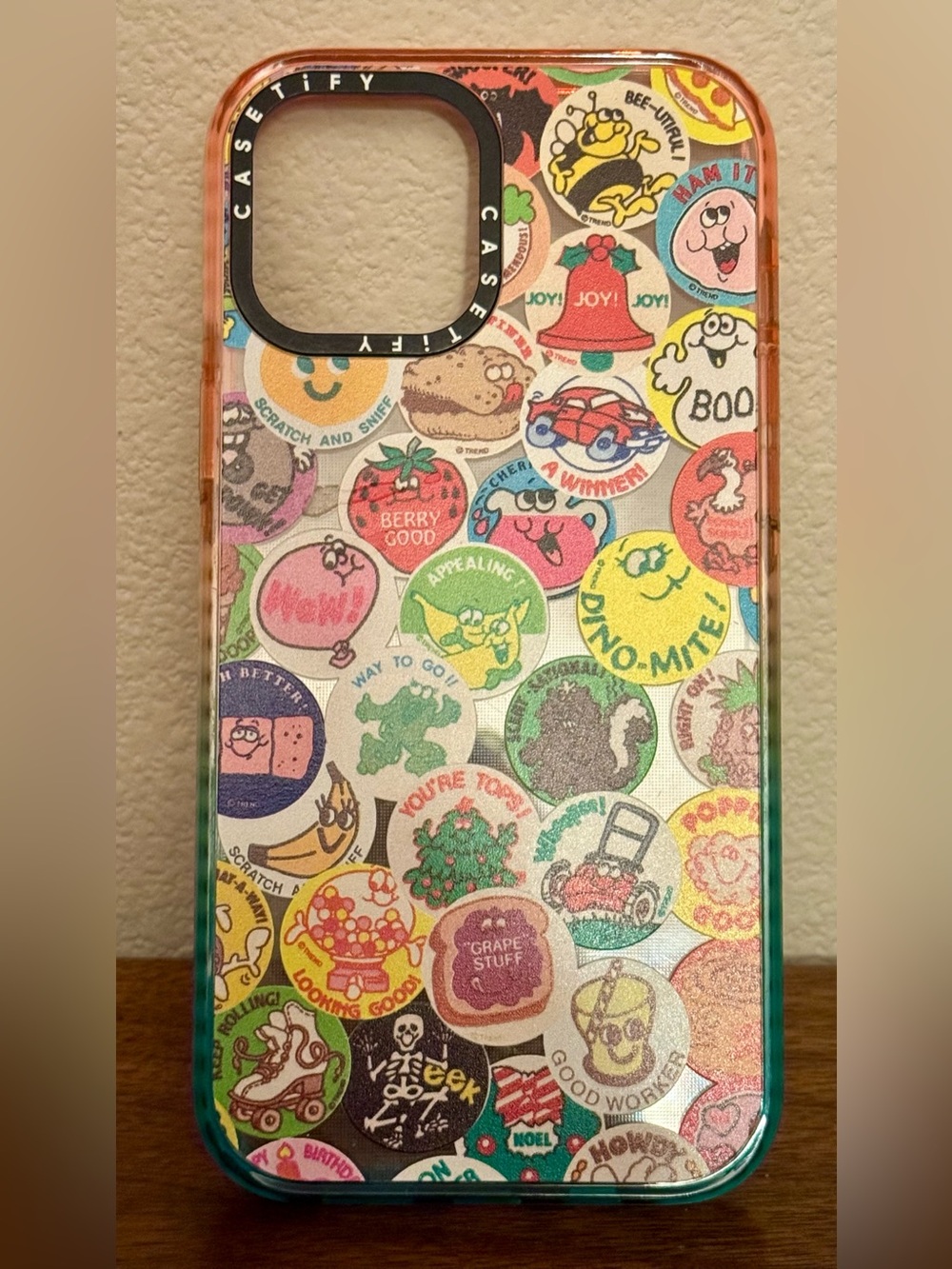 Casetify Multicolor Retro Sticker Button Collage Phone Case